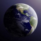 'Earth5' - Rotating Globe Motion Background Loop_Sample2