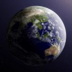 'Earth5' - Rotating Globe Motion Background Loop_Sample3