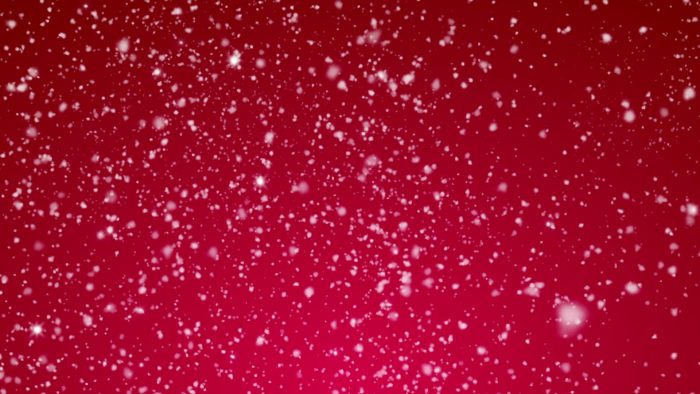 'Glittering Snow / Red Background' - Snow And Christmas Motion Background Loop_SampleStill