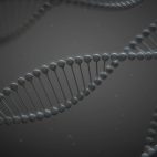 'GrayDNA' - Stylized DNA Spirals Motion Background Loop_Sample2