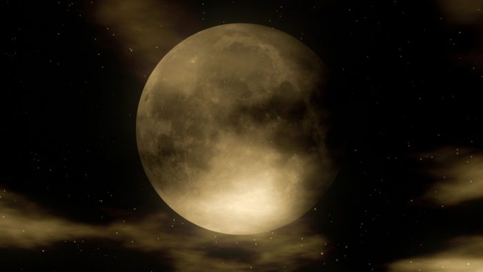 'Moon 1' - Stylized Night Motion Background Loop_SampleStill