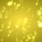 'Musical Notes Gold' - Music Themed Motion Background Loop_Sample3