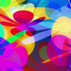 'PowerFlowers' - Colorful Abstract Blossoms Motion Background Loop_SampleStill