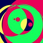 'Psychedelic Circles 1' - Colorful Graphical Motion Background Loop_SampleStill