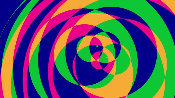 'Psychedelic Circles 2' - Colorful Graphical Motion Background Loop_SampleStill