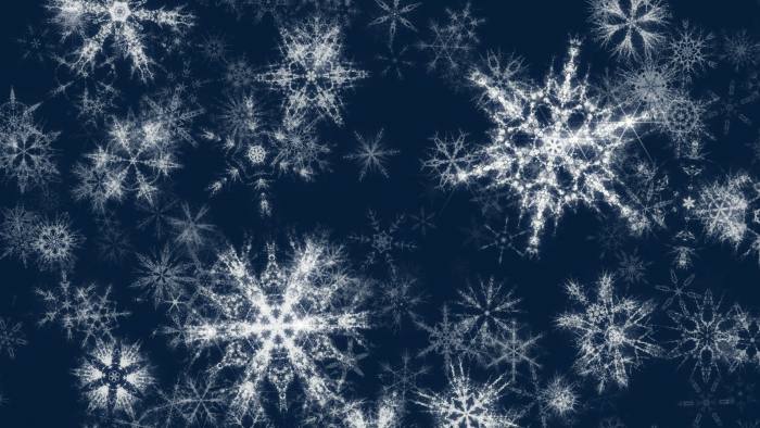 'Pretty Snow 2' - Glittering Christmas Snowflakes Motion Background Loop-SampleStill