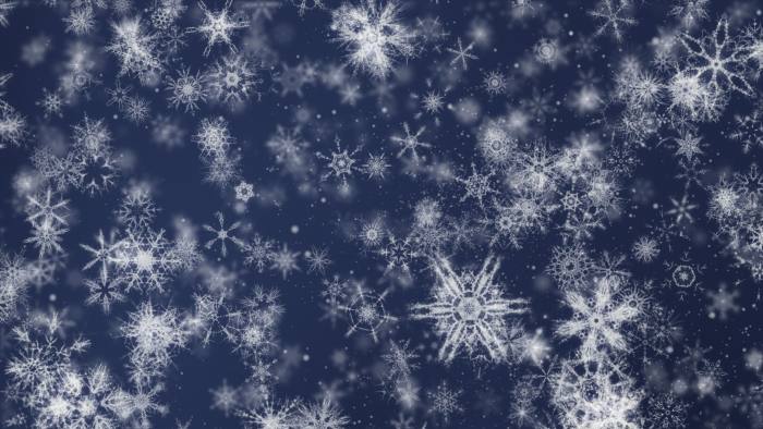 'Pretty Snow 3' - Detailed Ornamental Snow Motion Background Loop-SampleStill