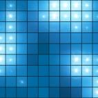 'Mosaic Light Show Blue' - Illuminated Pixel Grid Motion Background Loop-Sample3