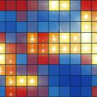 'Mosaic Light Show Multi-Colored' - Colorful Pixel Grid Motion Background Loop-Sample3